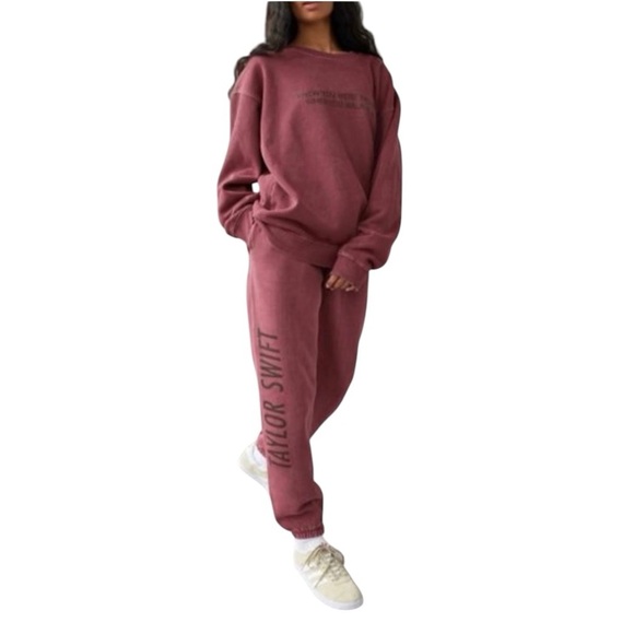 Taylor Swift x Urban Outfitters Rose Pull On Casual Joggers Women’s Medium - Picture 1 of 14